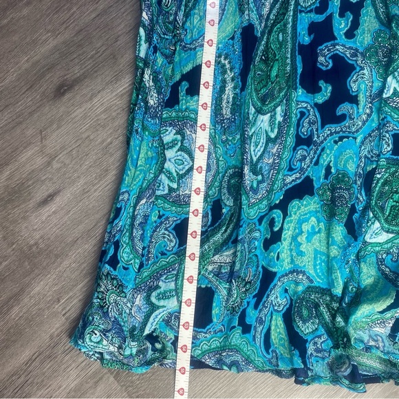 Roaman’s Vibrant Paisley Maxi Dress Size 22/24  1X - Picture 8 of 9